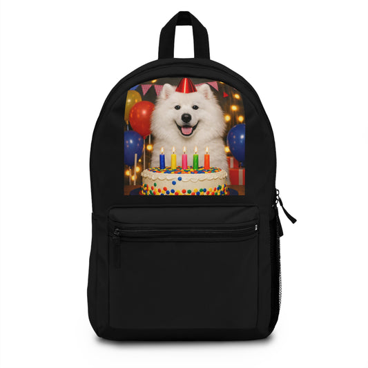 Birthday Buddy Samoyed Backpack