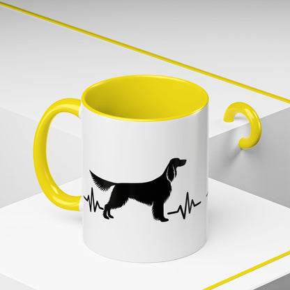My Heart Beats For English Setters 2-Tone Coffee Mug