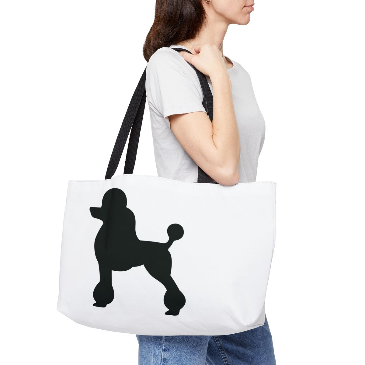 Poodle Silhouette Weekender Tote Bag