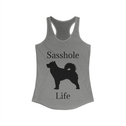 Sasshole Life Women's Racerback Tank