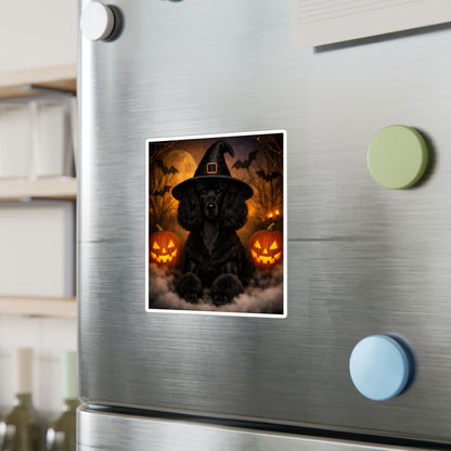 Witch Hat Pack Poodle Vinyl Decal
