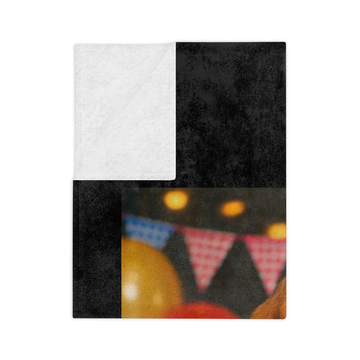 Birthday Buddy Basset Velveteen Microfiber Blanket