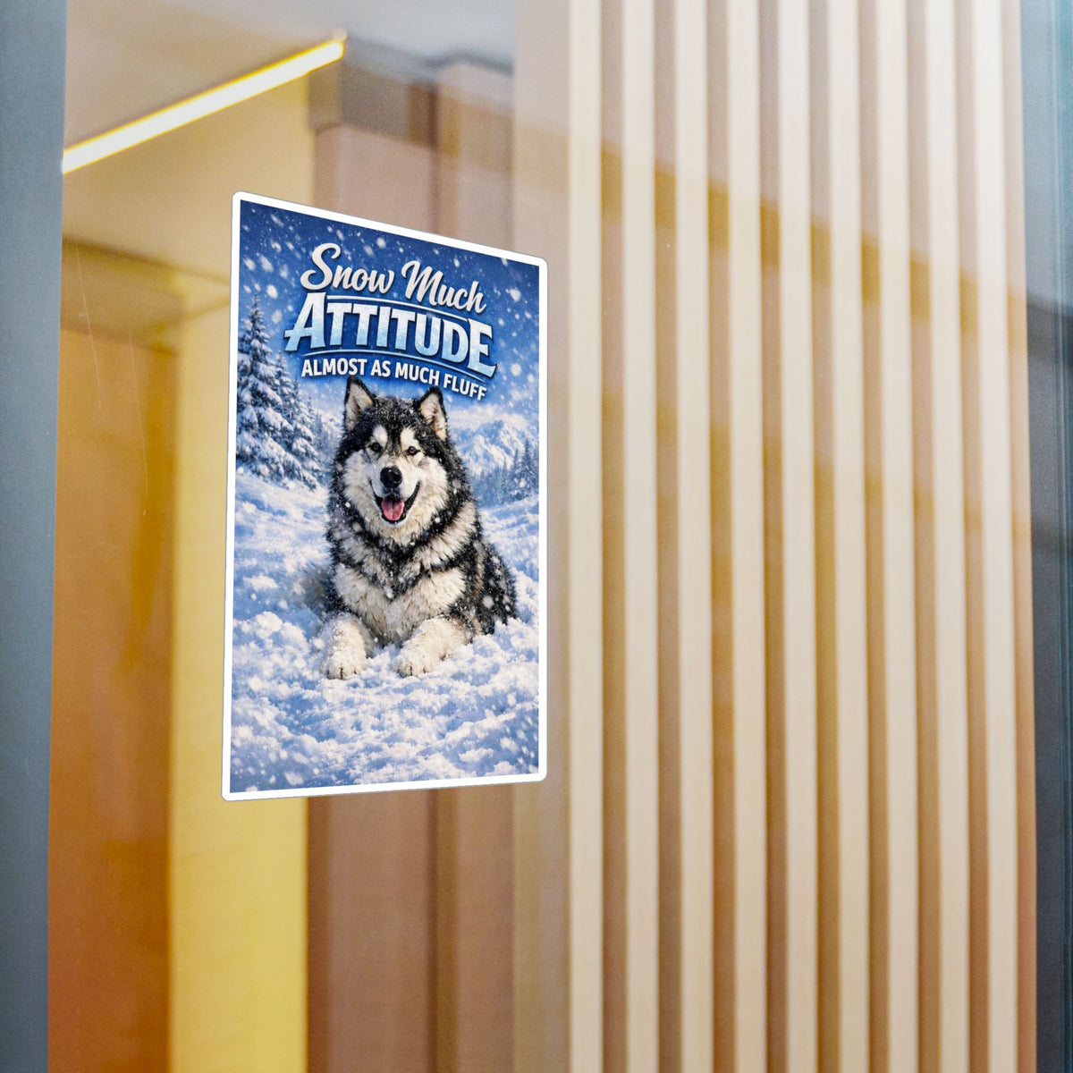 Snow Much Attitude Vinyl Decal