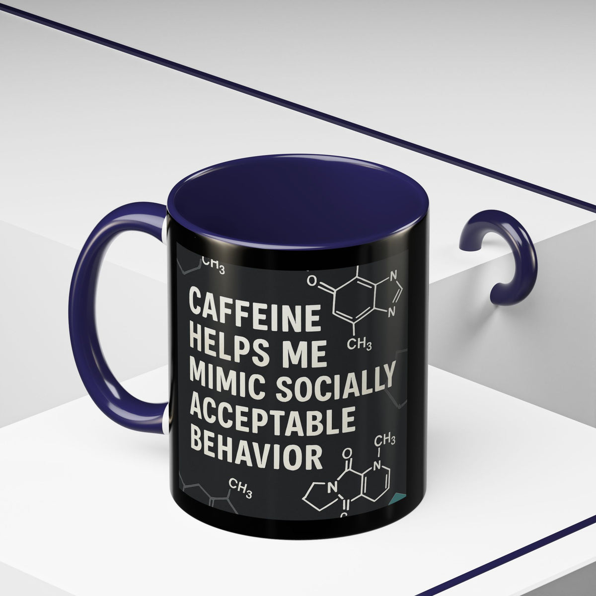Socially Acceptable 2-Tone Coffee Mug