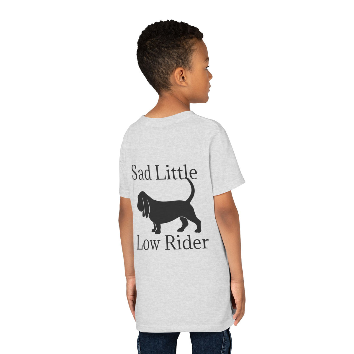 Sad Little Low Rider Youth Unisex Short Sleeve Crewneck Tee