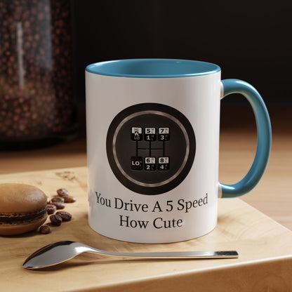 5 Speed How Cute 2-Tone Coffee Mug