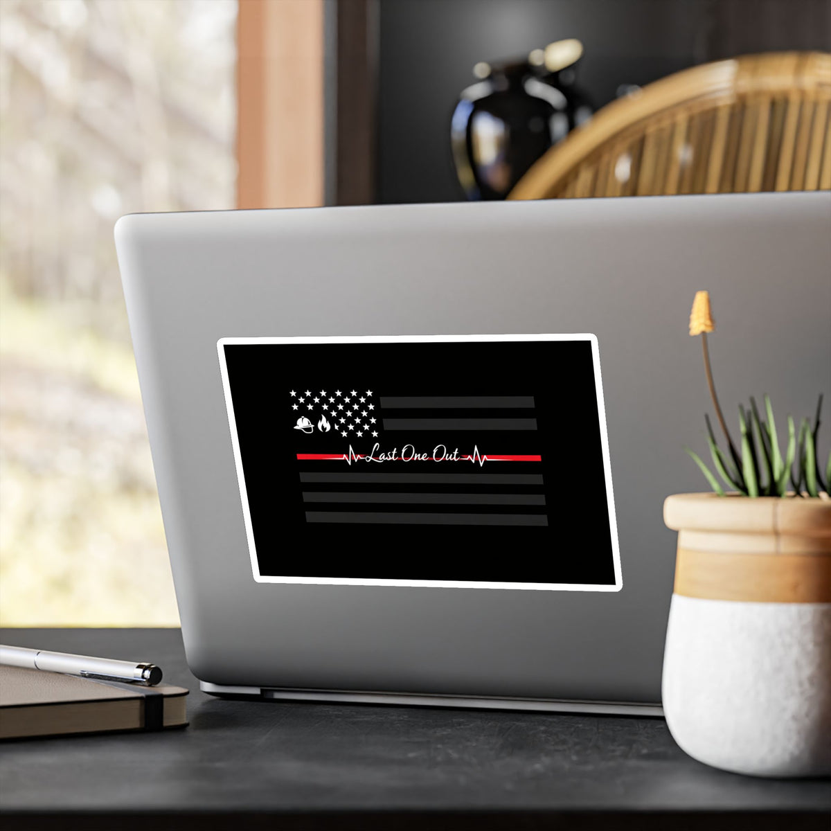 Thin Red Line Vinyl Decal