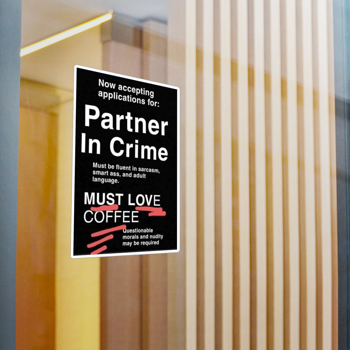 Partner In Crime Vinyl Decal