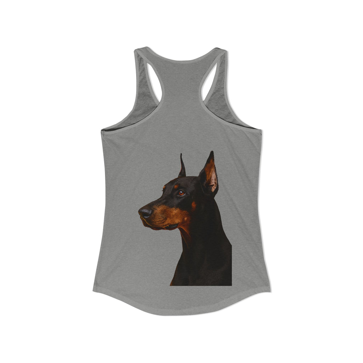 Doberman Head Women's Racerback Tank