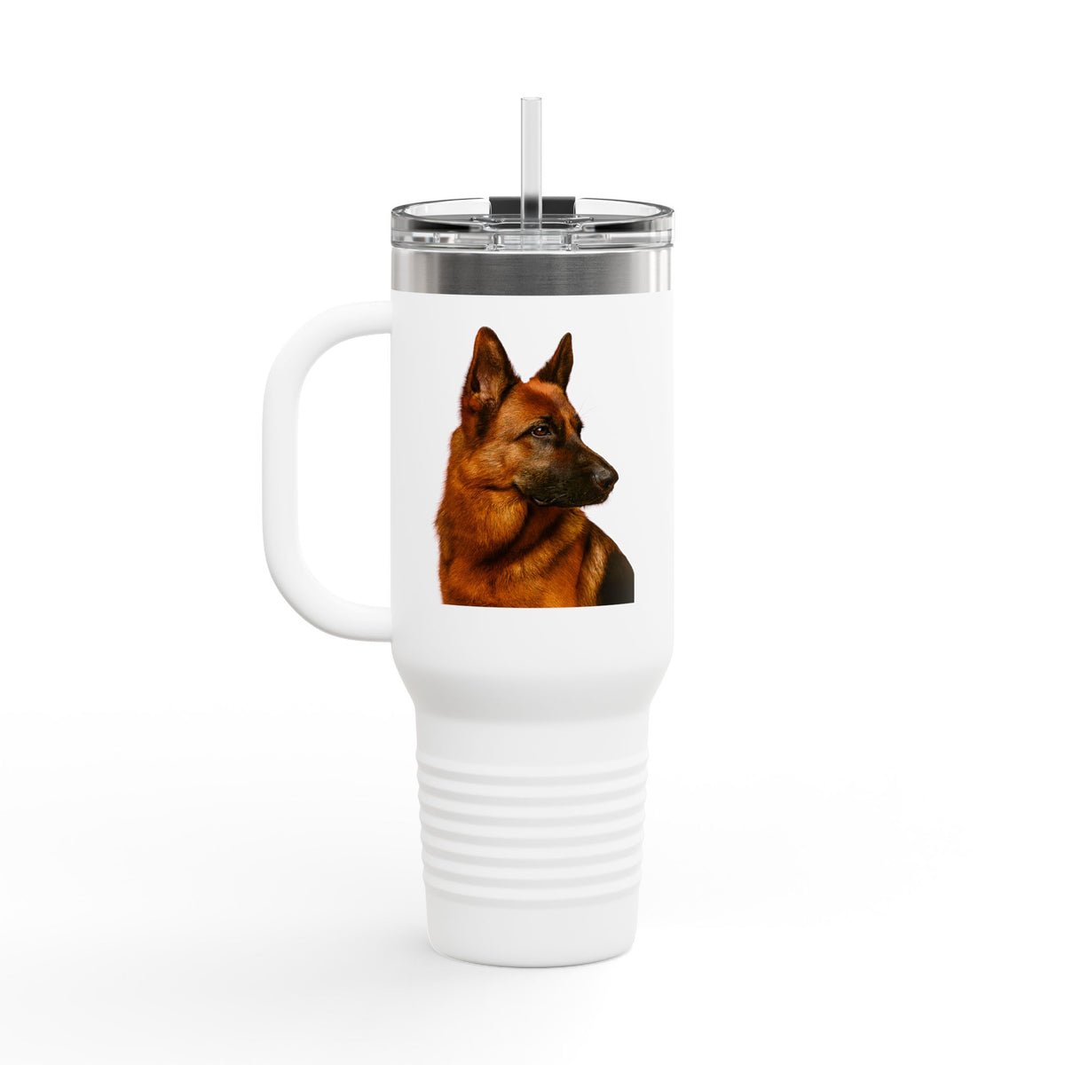 German Shepherd Head Insulated Travel Mug
