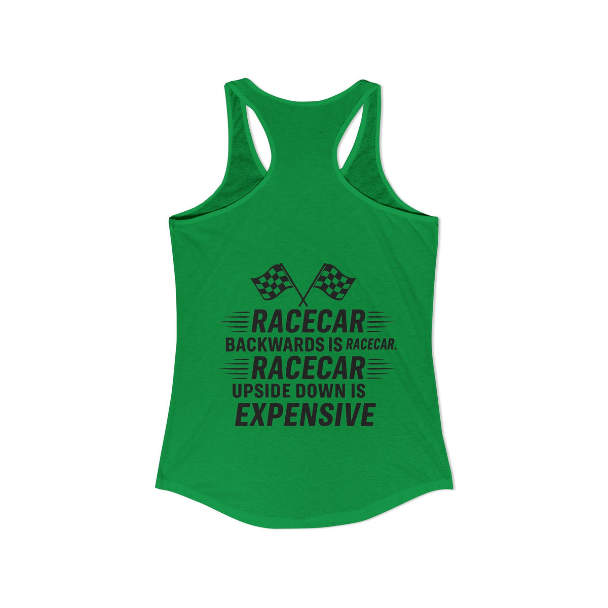 Racecar Backwards Women's Racerback Tank