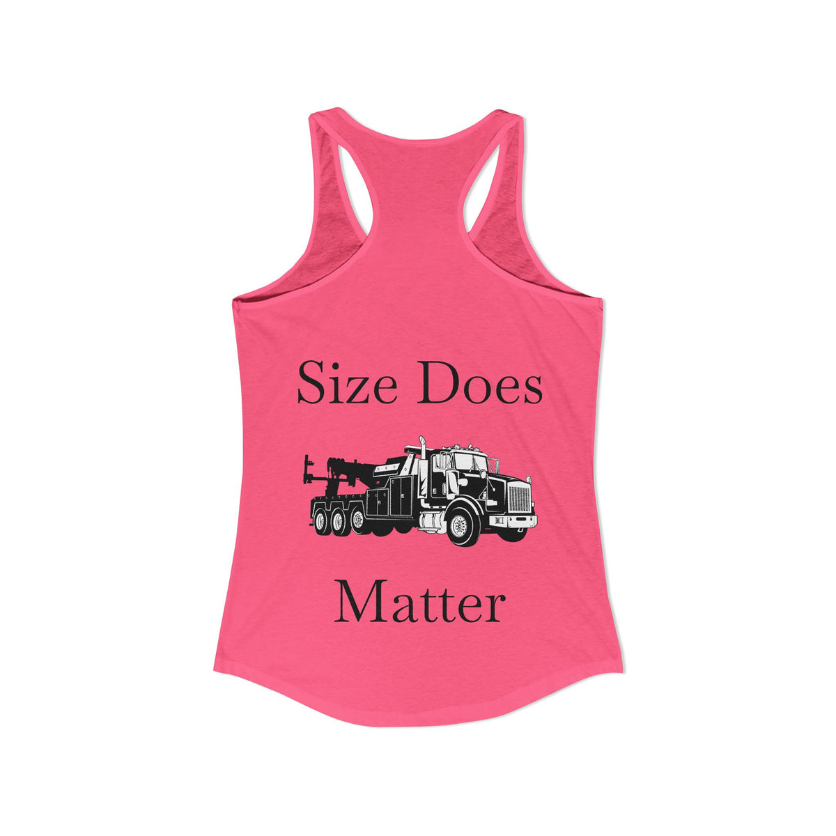 Size Does Matter Women's Racerback Tank