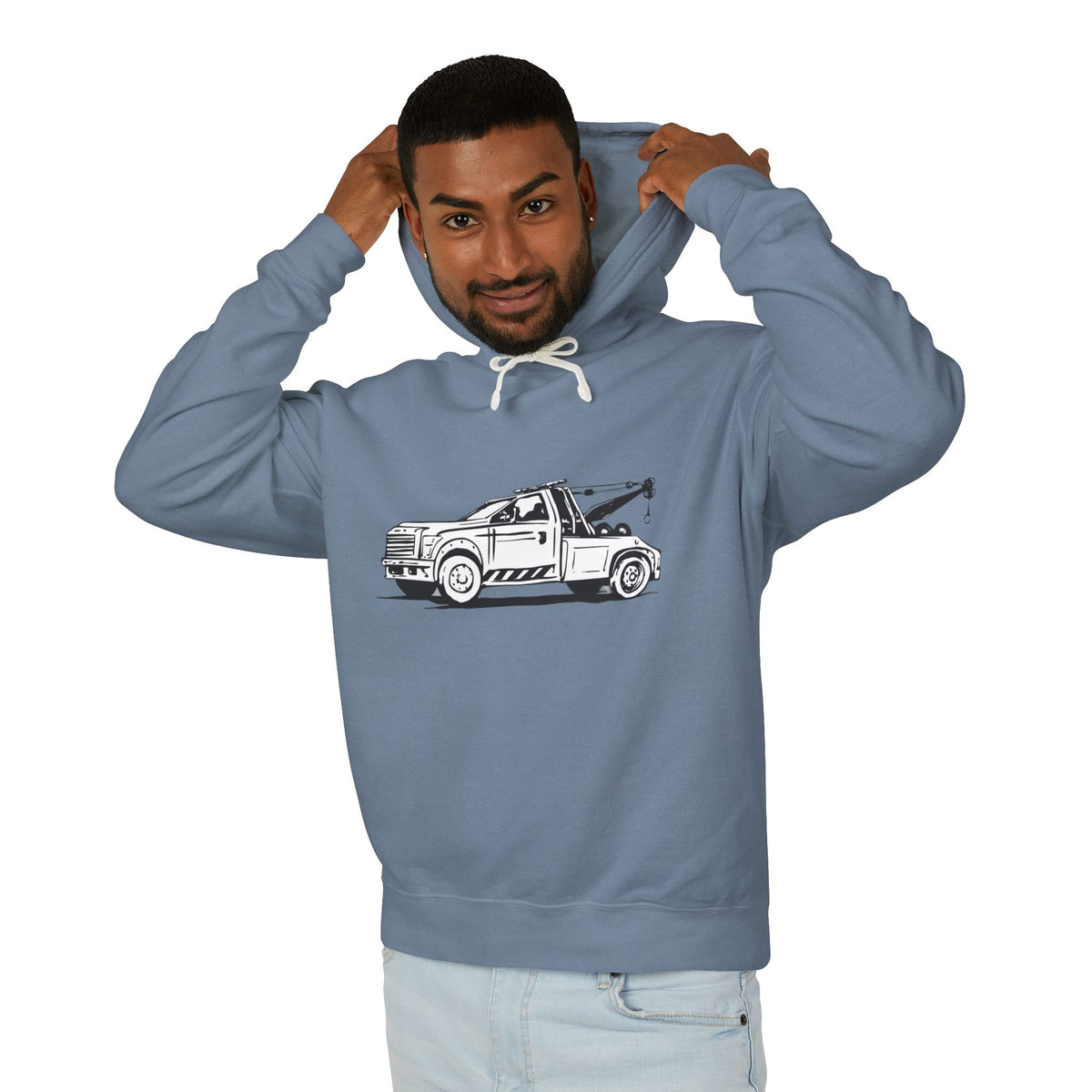 Wheel Lift Tow Truck Unisex Lightweight Hoodie