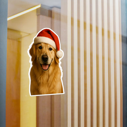 Santa Paws Golden Vinyl Decal