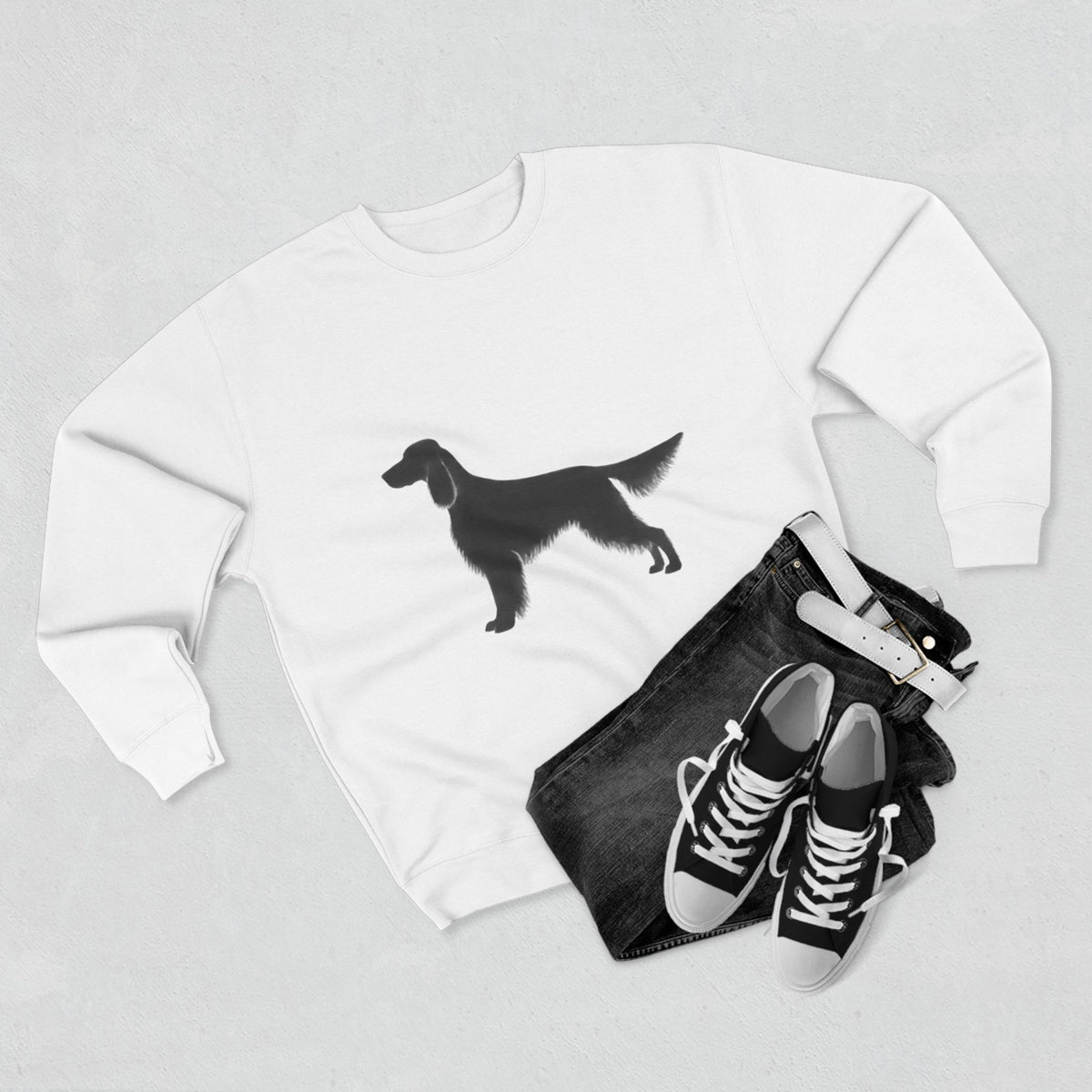 English Setter Silhouette Unisex Crewneck Sweatshirt