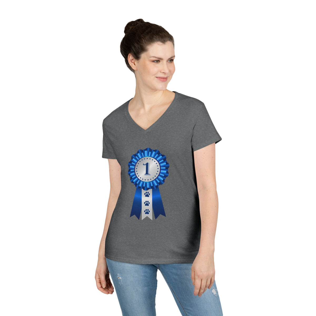 Show Ribbon Women's V-Neck Tee