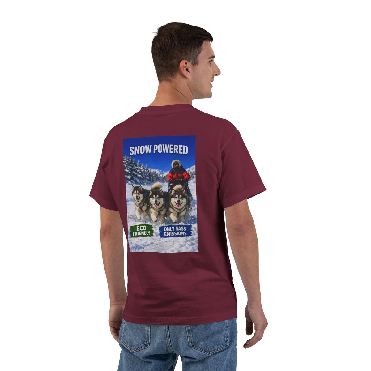Snow Powered Men's Short-Sleeve Crewneck Tee
