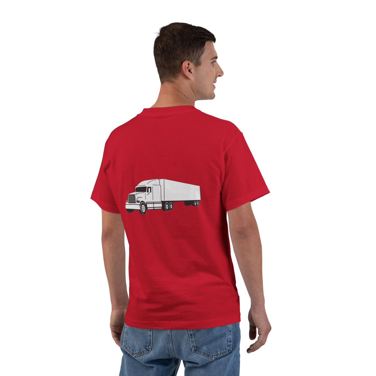 Semi Truck Men's Short-Sleeve Crewneck Tee