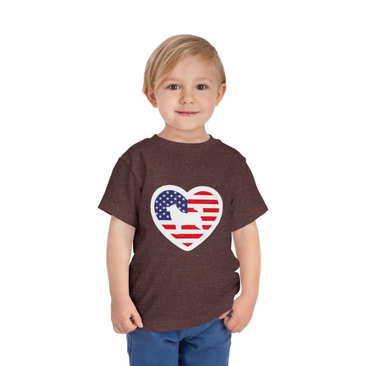 Malamute Flag Toddler Unisex Short Sleeve Crewneck Tee