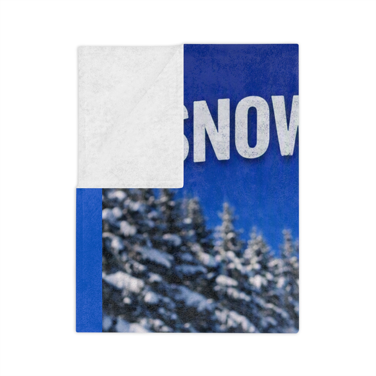 Snow Powered Velveteen Microfiber Blanket