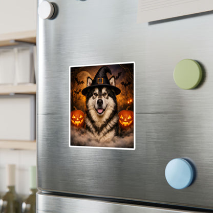 Witch Hat Pack Malamute Vinyl Decal