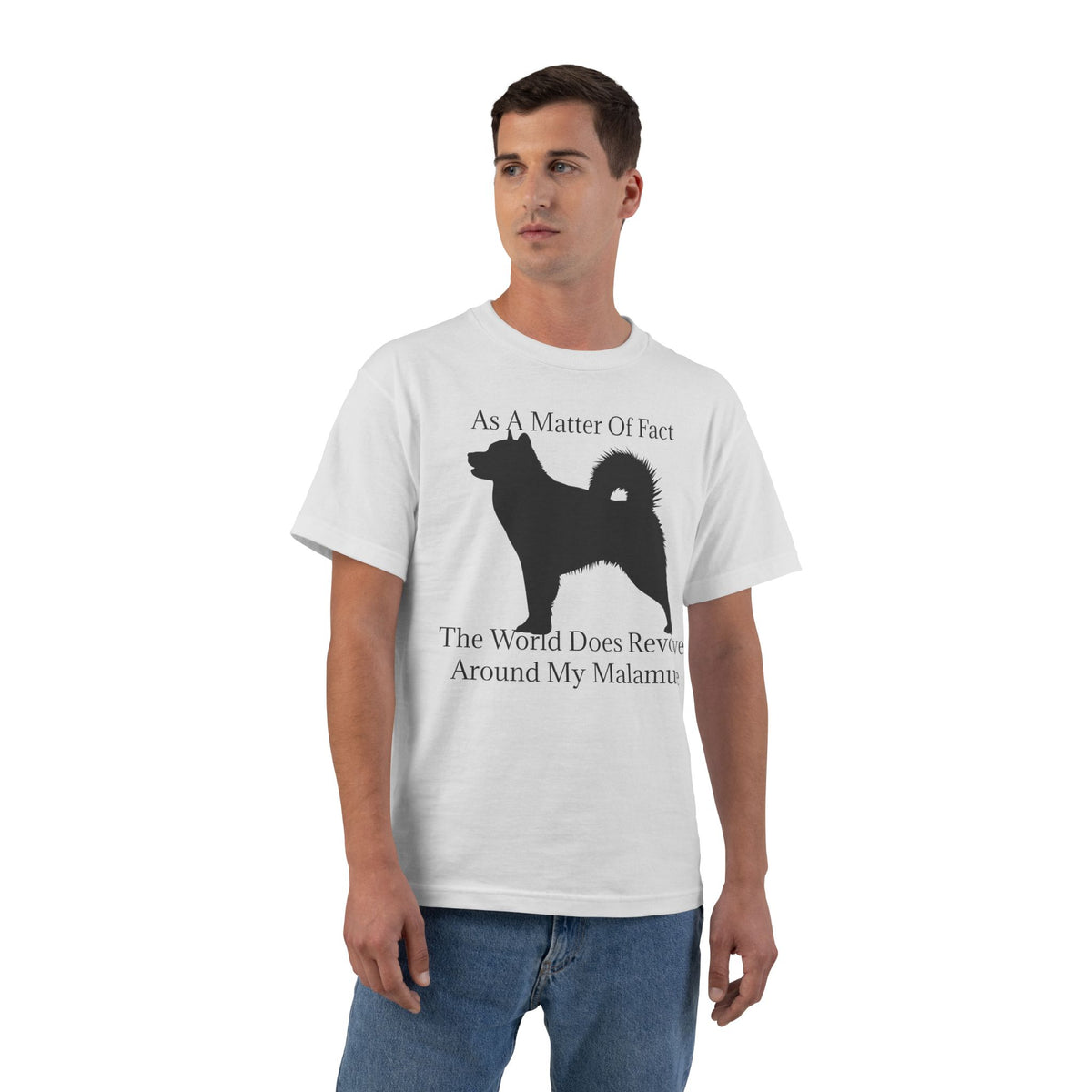 Matter Of Fact Malamute Men's Short-Sleeve Crewneck Tee