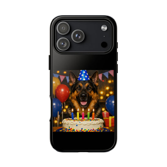 Birthday Buddy German Shepherd iPhone Case