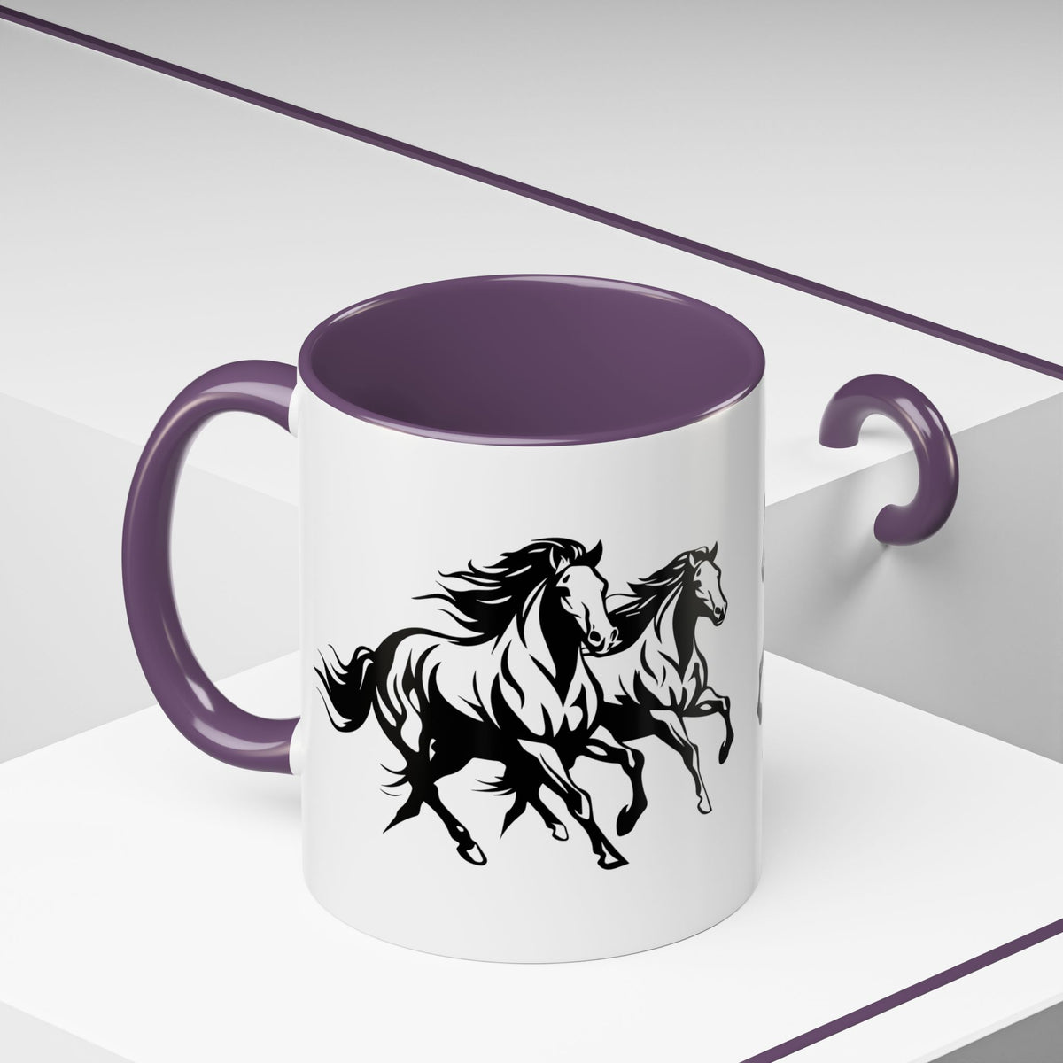 Horsin' Around 2-Tone Coffee Mug