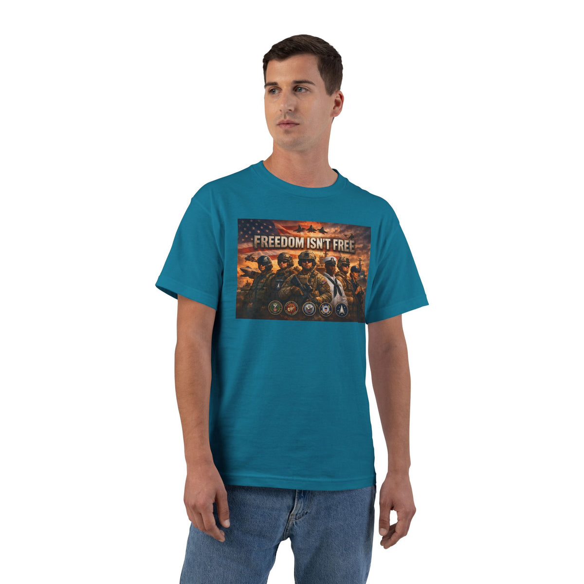 Freedom Isn't Free Men's Short-Sleeve Crewneck Tee