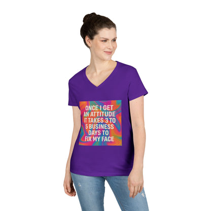 Fix My Face Women's V-Neck Tee