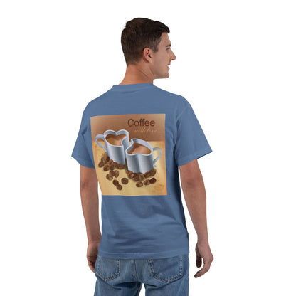 Coffee With Love Men's Short-Sleeve Crewneck Tee