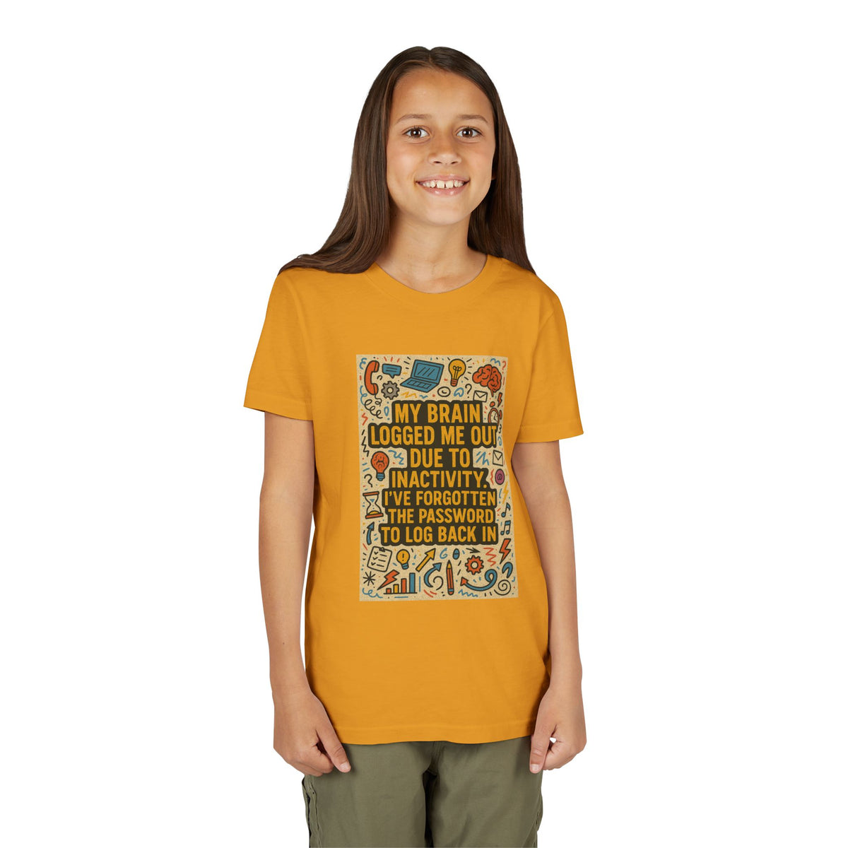 Logged Out Youth Unisex Short Sleeve Crewneck Tee