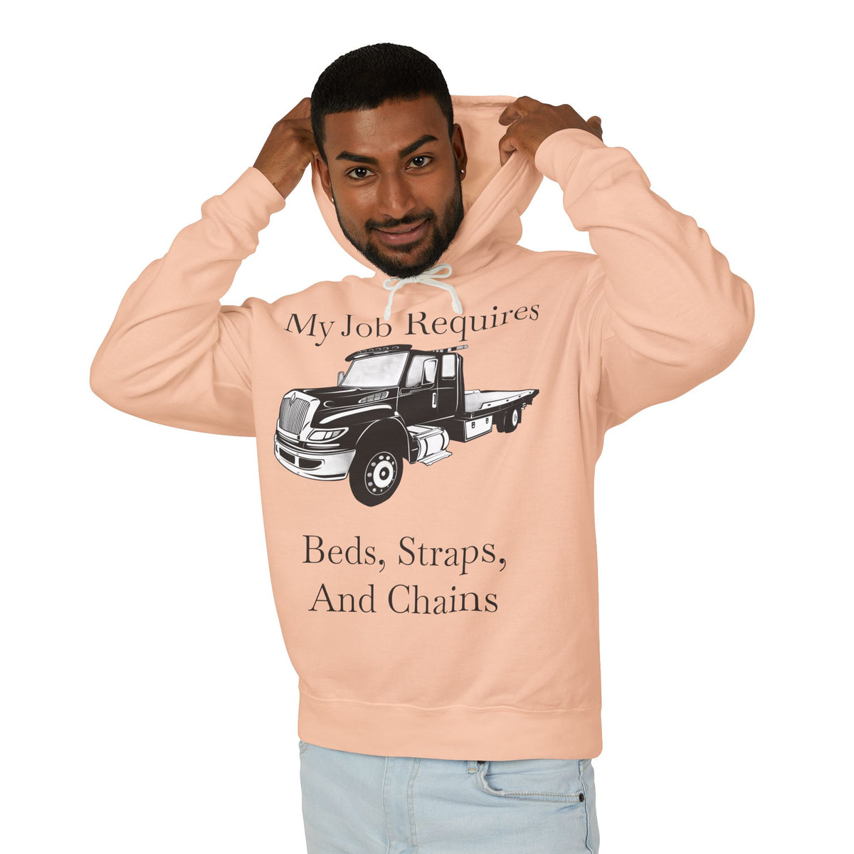 Beds, Straps, And Chains Unisex Lightweight Hoodie