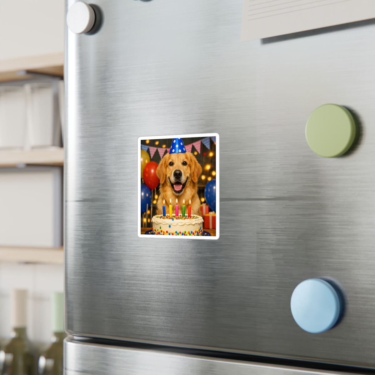 Birthday Buddy Golden Vinyl Decal