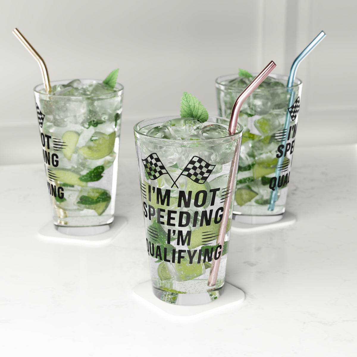 I'm Qualifying Drinking Glass