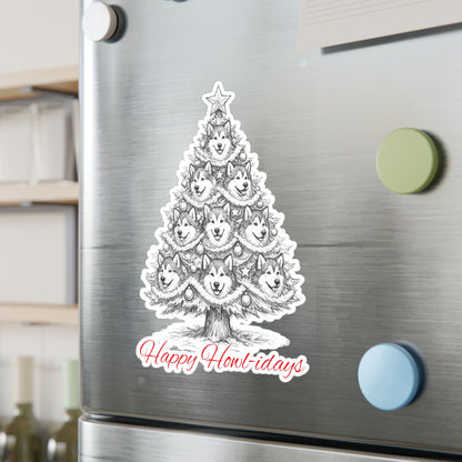 Happy Howl-idays Vinyl Decal