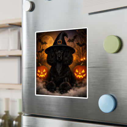 Witch Hat Pack Poodle Vinyl Decal