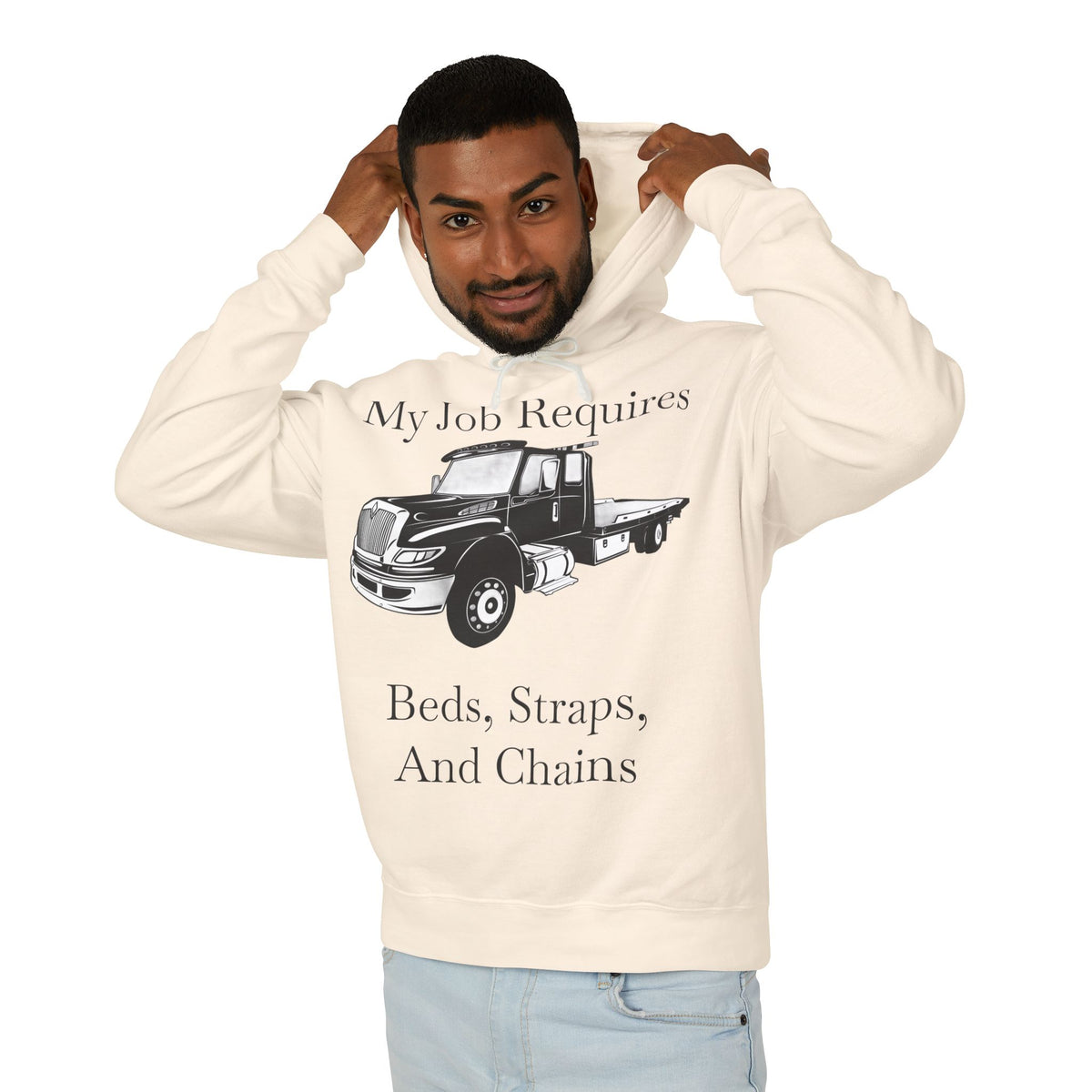 Beds, Straps, And Chains Unisex Lightweight Hoodie