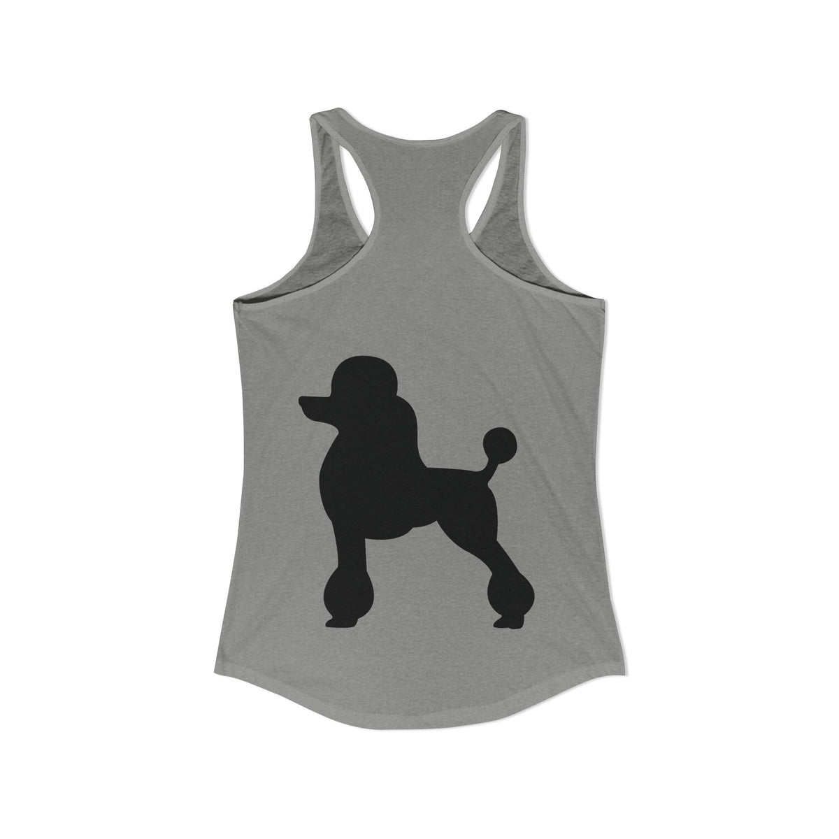 Poodle Silhouette Women's Racerback Tank
