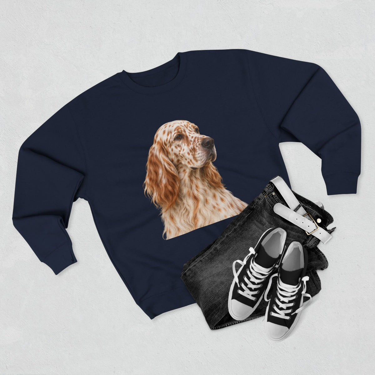 English Setter Head Unisex Crewneck Sweatshirt