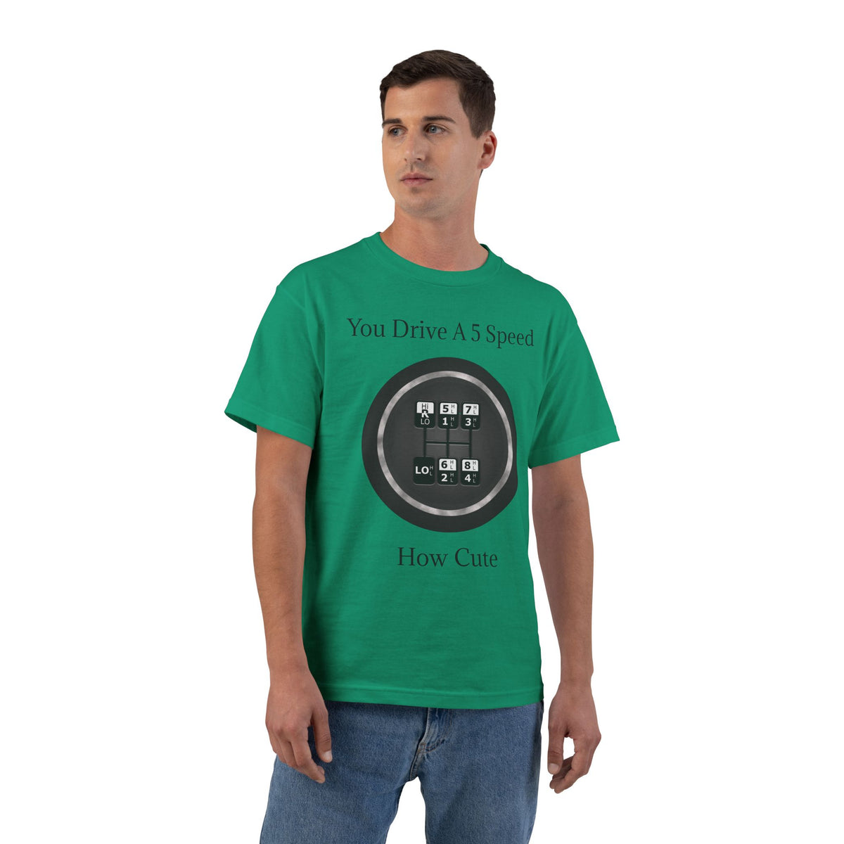 5 Speed How Cute Men's Short-Sleeve Crewneck Tee