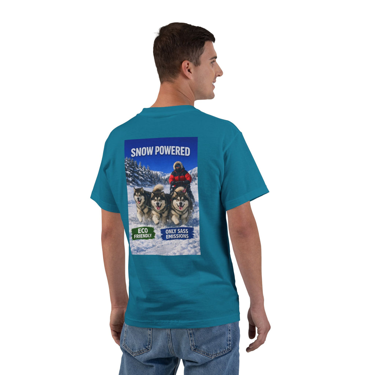 Snow Powered Men's Short-Sleeve Crewneck Tee
