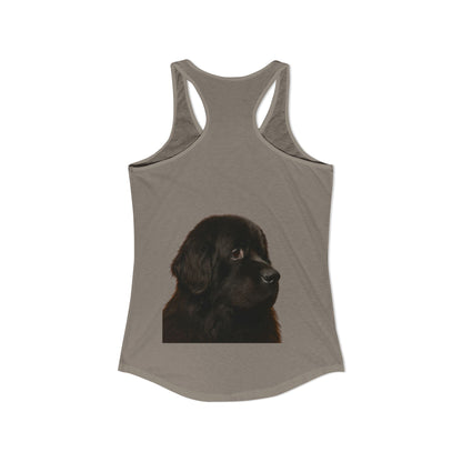 Newfie Head Women's Racerback Tank