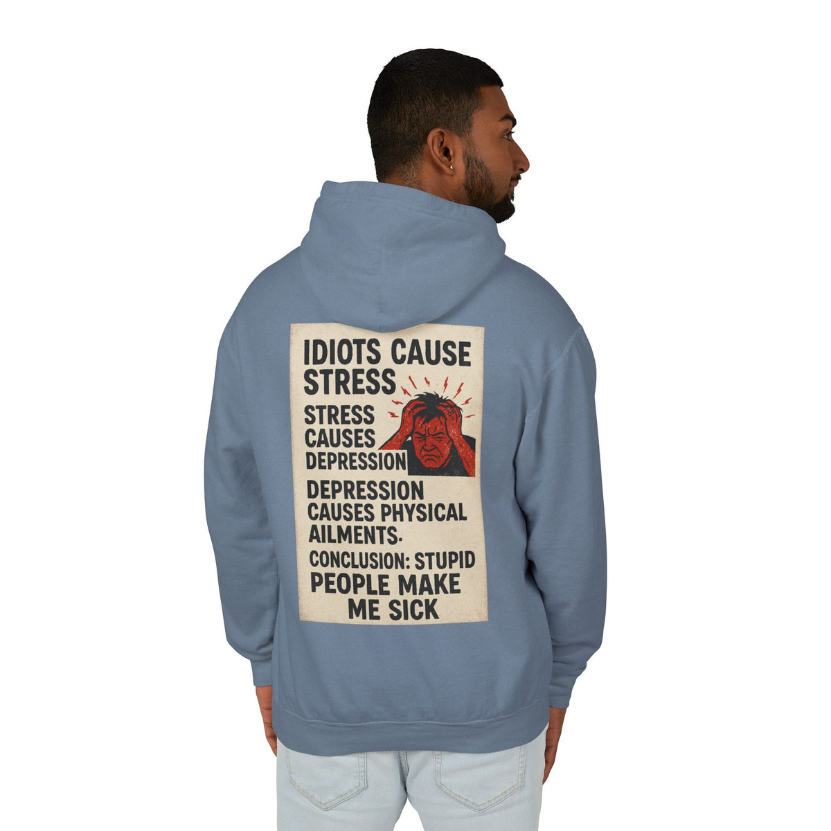 Stupid People Unisex Lightweight Hoodie
