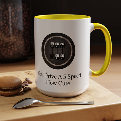 5 Speed How Cute 2-Tone Coffee Mug