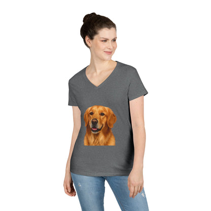 Golden Head Women's V-Neck Tee