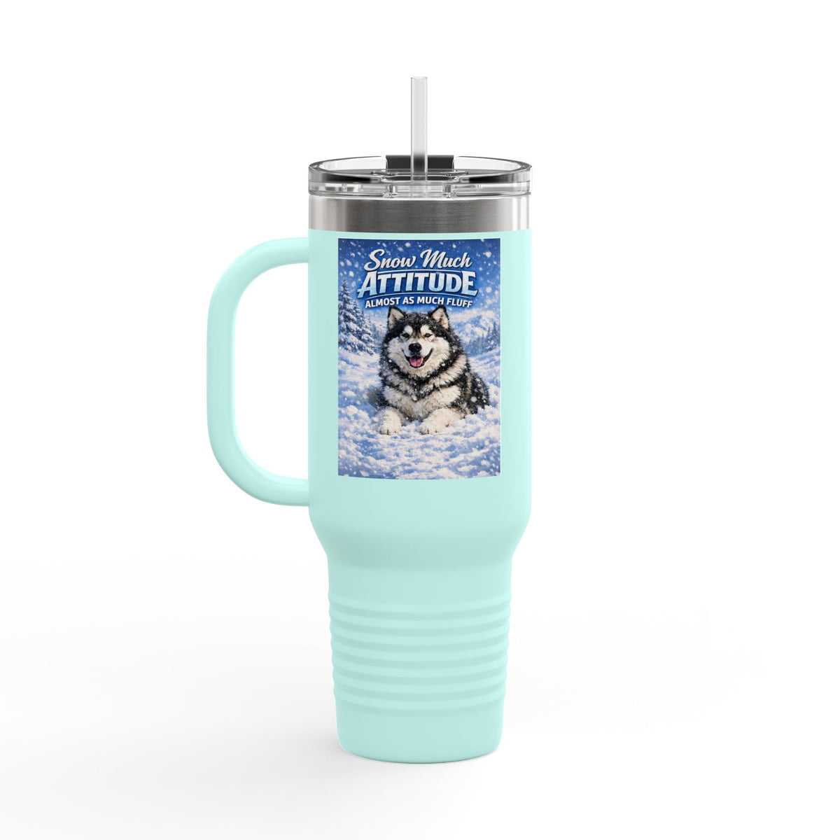Snow Much Attitude Insulated Travel Mug