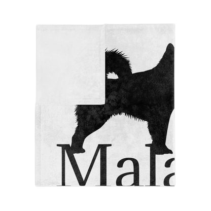 Malamute Mayhem Velveteen Microfiber Blanket