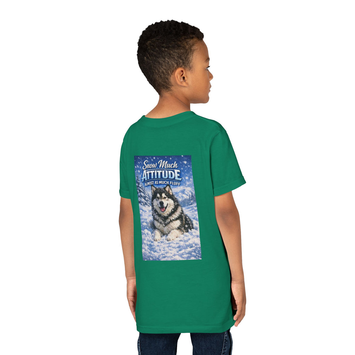 Snow Much Attitude Youth Unisex Short Sleeve Crewneck Tee