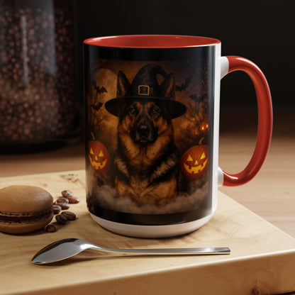 Witch Hat Pack German Shepherd 2-Tone Coffee Mug